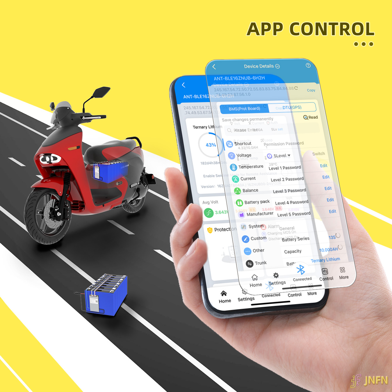 Ant BMS Smart 10S to 24S 550A  - Smart Bms 24S 200A Bluetooth Lifepo4 recension och pris