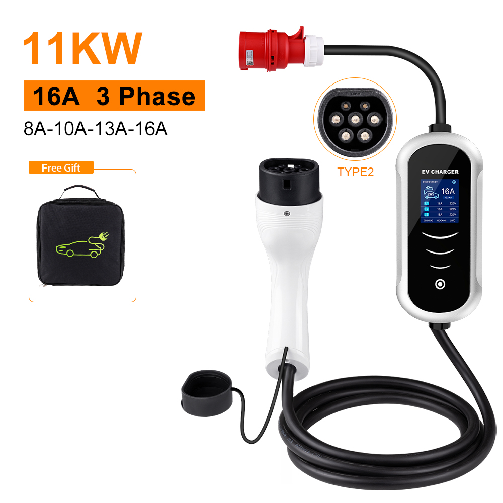 IPENGEN Type 2 Portable EV Cha - Type 2 Portable Ev Charger 11Kw Cee recension och pris