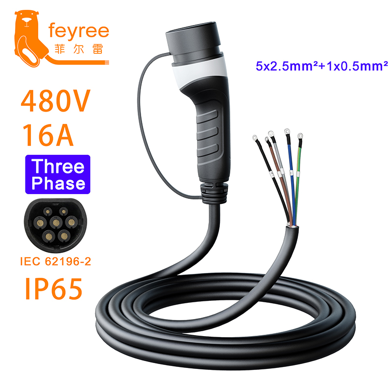 Feyree 3Phase for Electric Veh - Ev Charger Type 2 22Kw 32A 3 Phase recension och pris