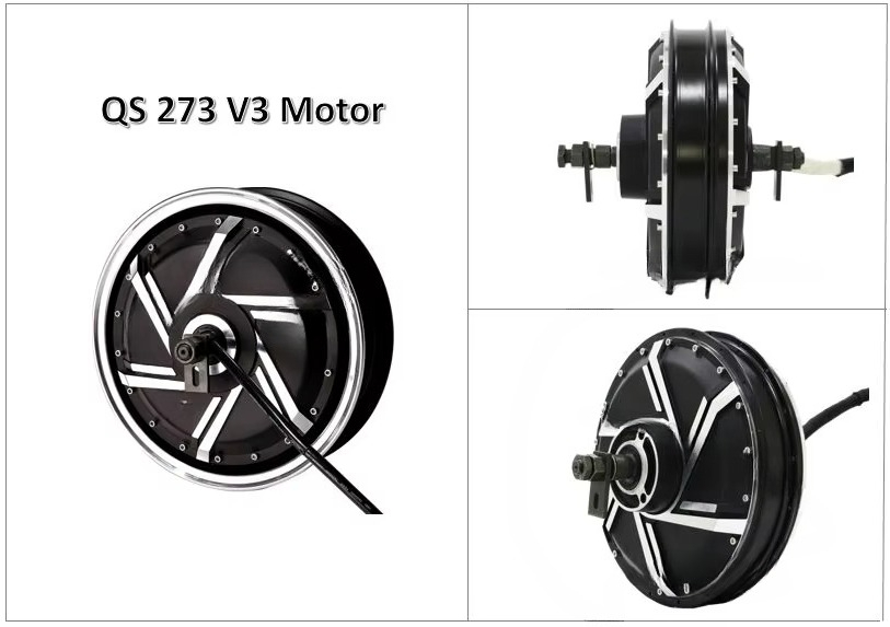 Electric Motorcycle  Motor Kit - Qs Motor 273 8000W Hub Motor recension och pris