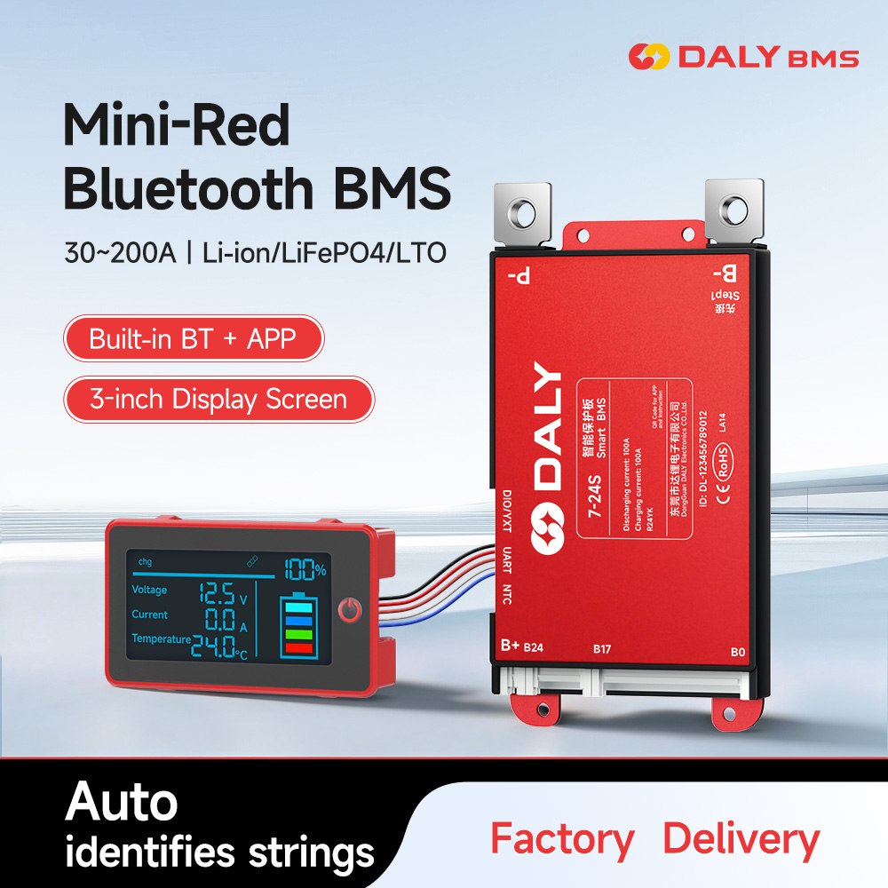 Daly Smart 3inch LCD BMS 30A 4 - Smart Bms 24S 200A Bluetooth Lifepo4 recension och pris